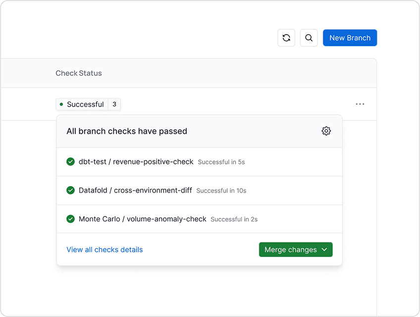 Branch Management for Data Lakes
